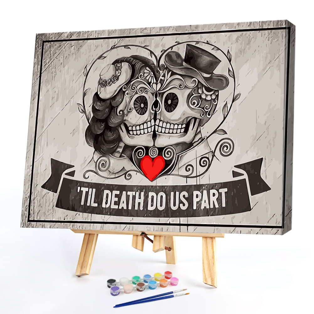 

40*50CM Paint By Numbers-Skull, 501 Original