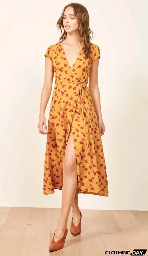 FRESH PICKED MUSTARD YELLOW FLORAL PRINT BACKLESS MAXI DRESS