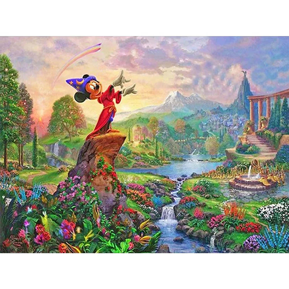 Diamond Painting - Full Square Drill -Country Mickey Mouse(Canvas|40*30cm)