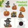 6pcs DIY Halloween Pumpkin Acrylic Special Shape Diamond Painting Fridge Magnet