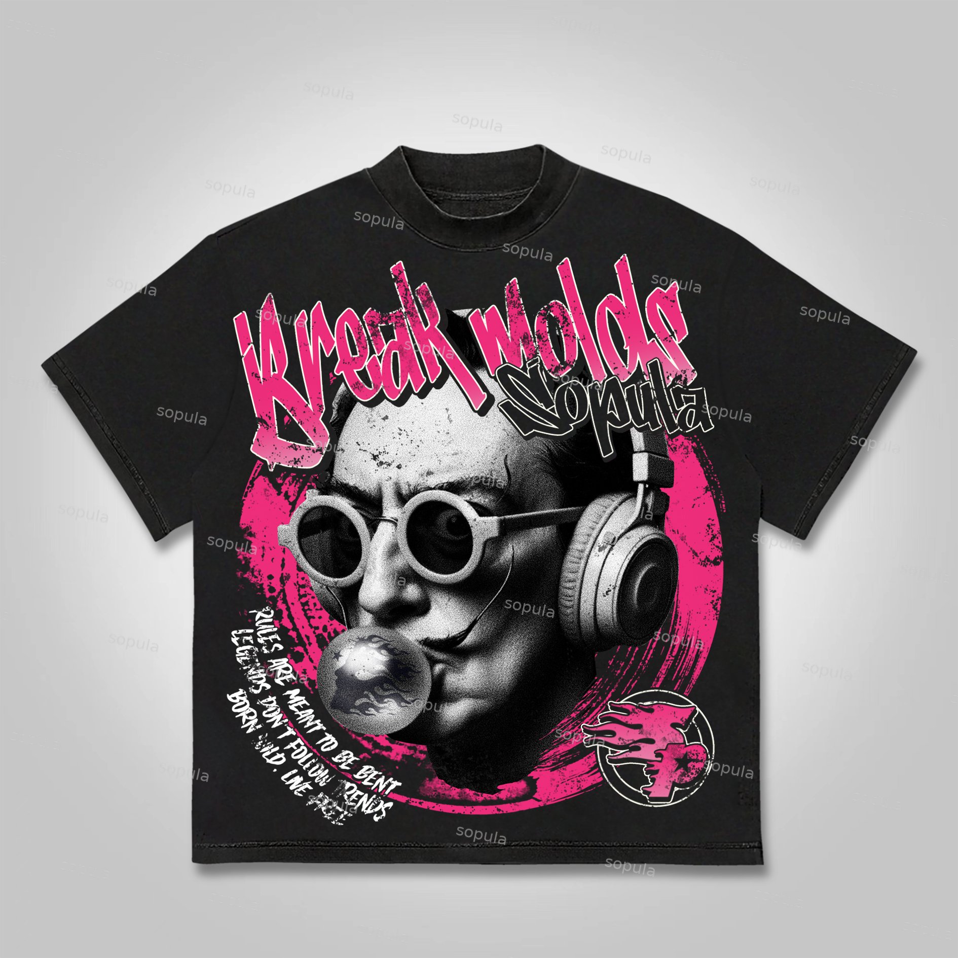 Sopula Breaking The Stereotype Keeping It Wild Vintage Aged Graphics Cotton T-shirt