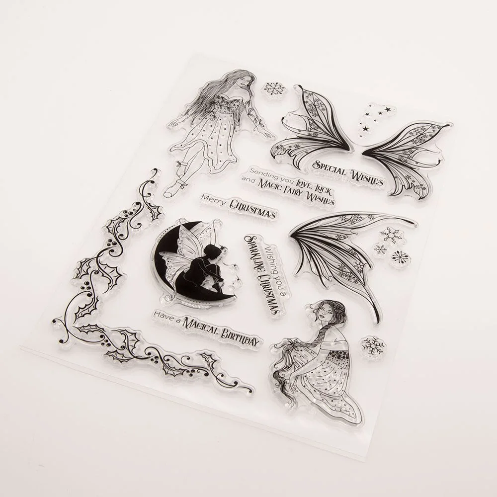 2021 New Flower Fairy Transparent Clear Silicone Stamp/Seal for DIY Scrapbooking/photo Album Decorative Clear Stamp