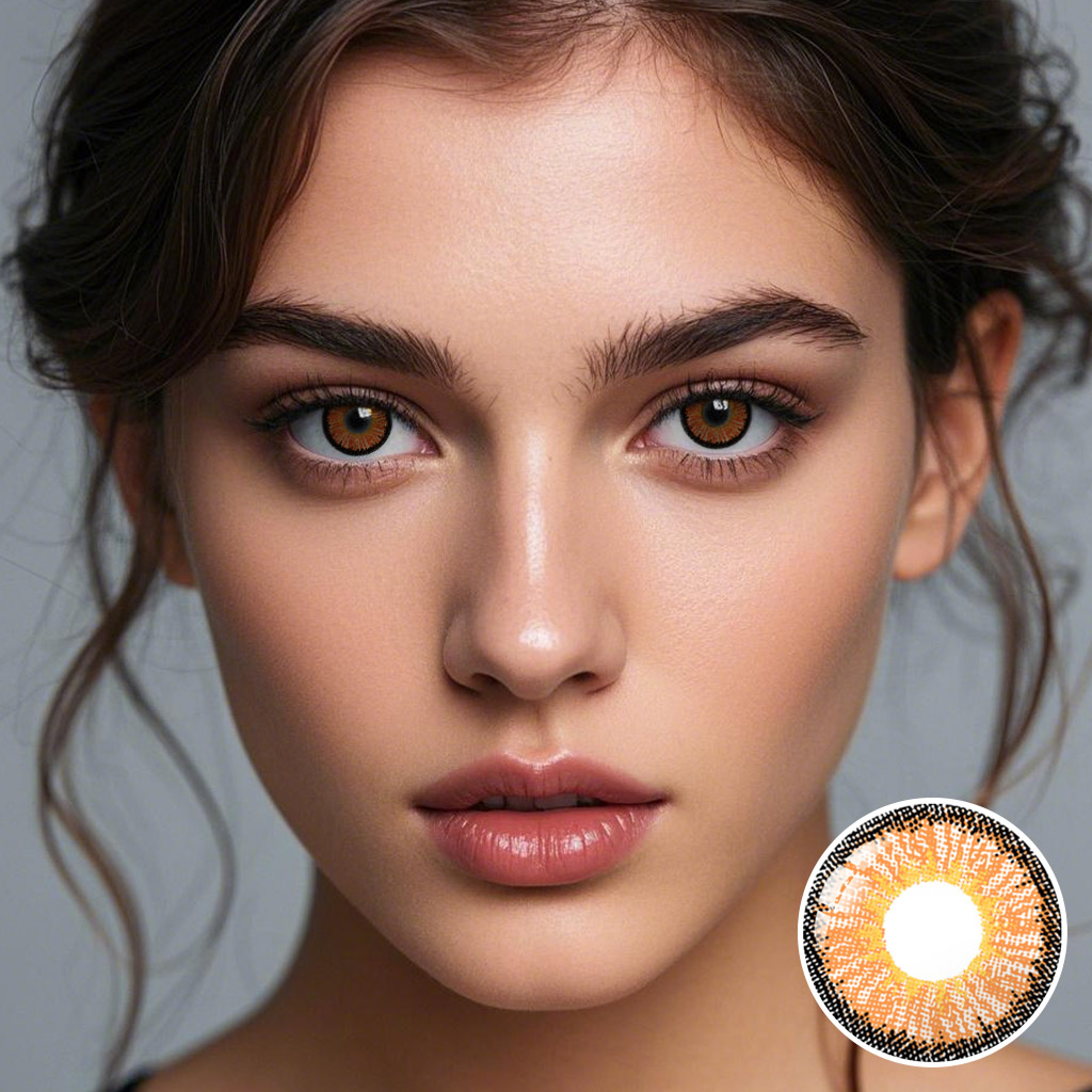 Neon Brown Contact Lenses
