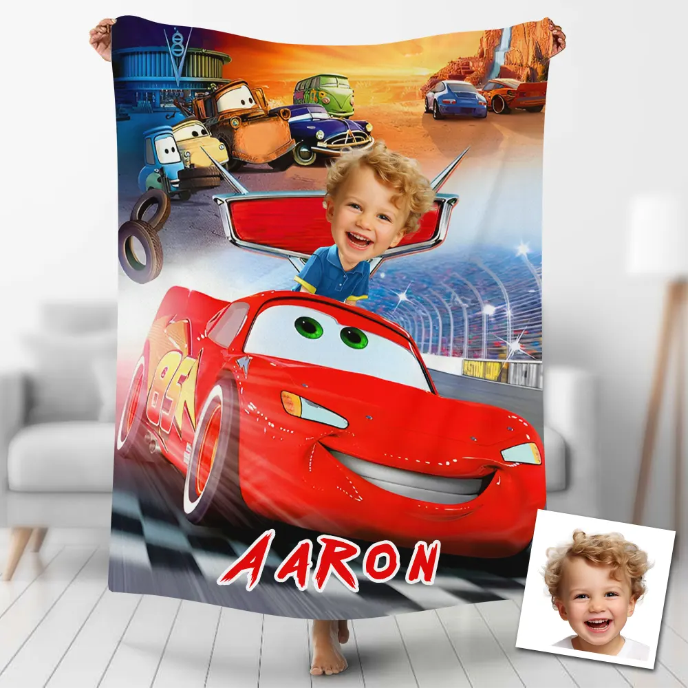 Custom Blankets Personalized Cars Lightning Mcqueen Blanket