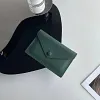 Minimalist Lychee-Grain Envelope Leather Card Holder