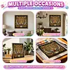 Ornate Golden Tiger Face Special Shaped 5D DIY Partial Drill Diamond Painting Kits for Adults Beginners Home Decor Diamonds Dots Gem Art Kits 11.81 X11.81inch
