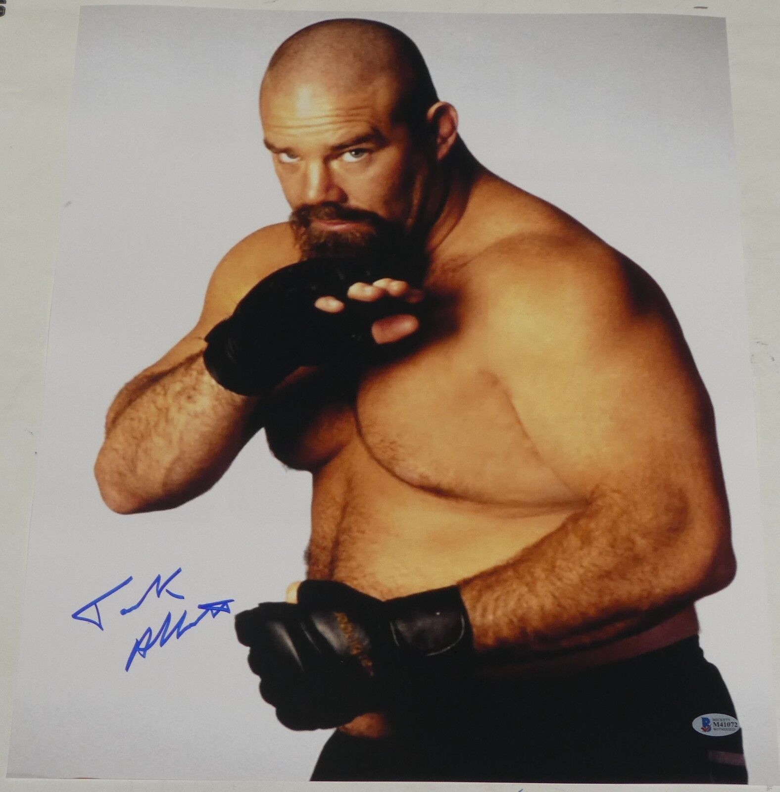 Tank Abbott Signed UFC 16x20 Photo Poster painting BAS Beckett COA 6 11 13 WCW Picture Autograph