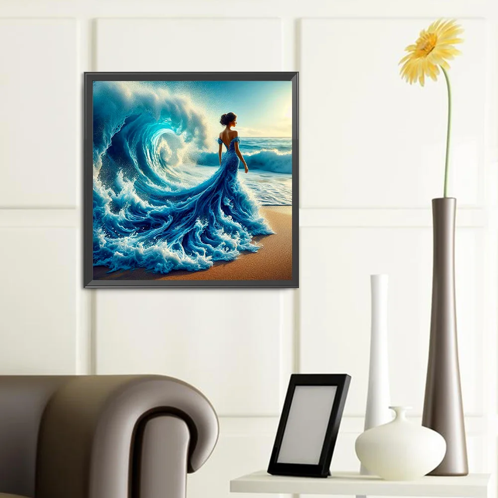 Diamond Painting - Full Round Drill - Waves Beauty(Canvas|40*40cm)