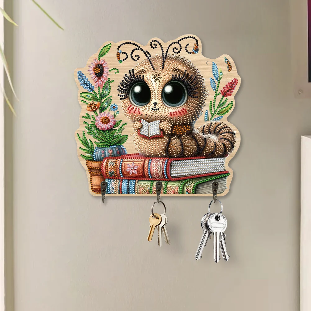 DIY Bee 3 Hooks Diamond Painting Pet Hook Rail Diamond Art Hanging Hooks