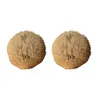 Rabbit Fur Ball Cat Toy 3.15in Plush Fuzzy Artificial Balls for Kitten Pet Gifts