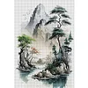 Watercolor Landscape-11CT Stamped Cross Stitch 40*60cm(Big Size)