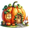 Gnome Hut-Partial 11CT Stamped Cross Stitch Bead Embroidery 36*36cm/14.17*14.17in tapestrymarket