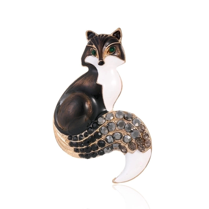 Ig Style Animal Flower Alloy Enamel Inlay Rhinestones Women’s Brooches