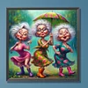 Funny Granny-Paint by Numbers Acrylic Painting 40*40CM