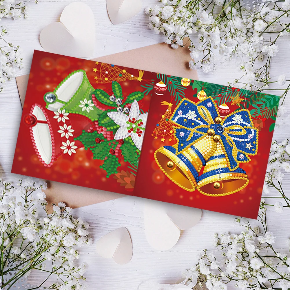 8pcs DIY Special Drill Diamond Painting Christmas Card