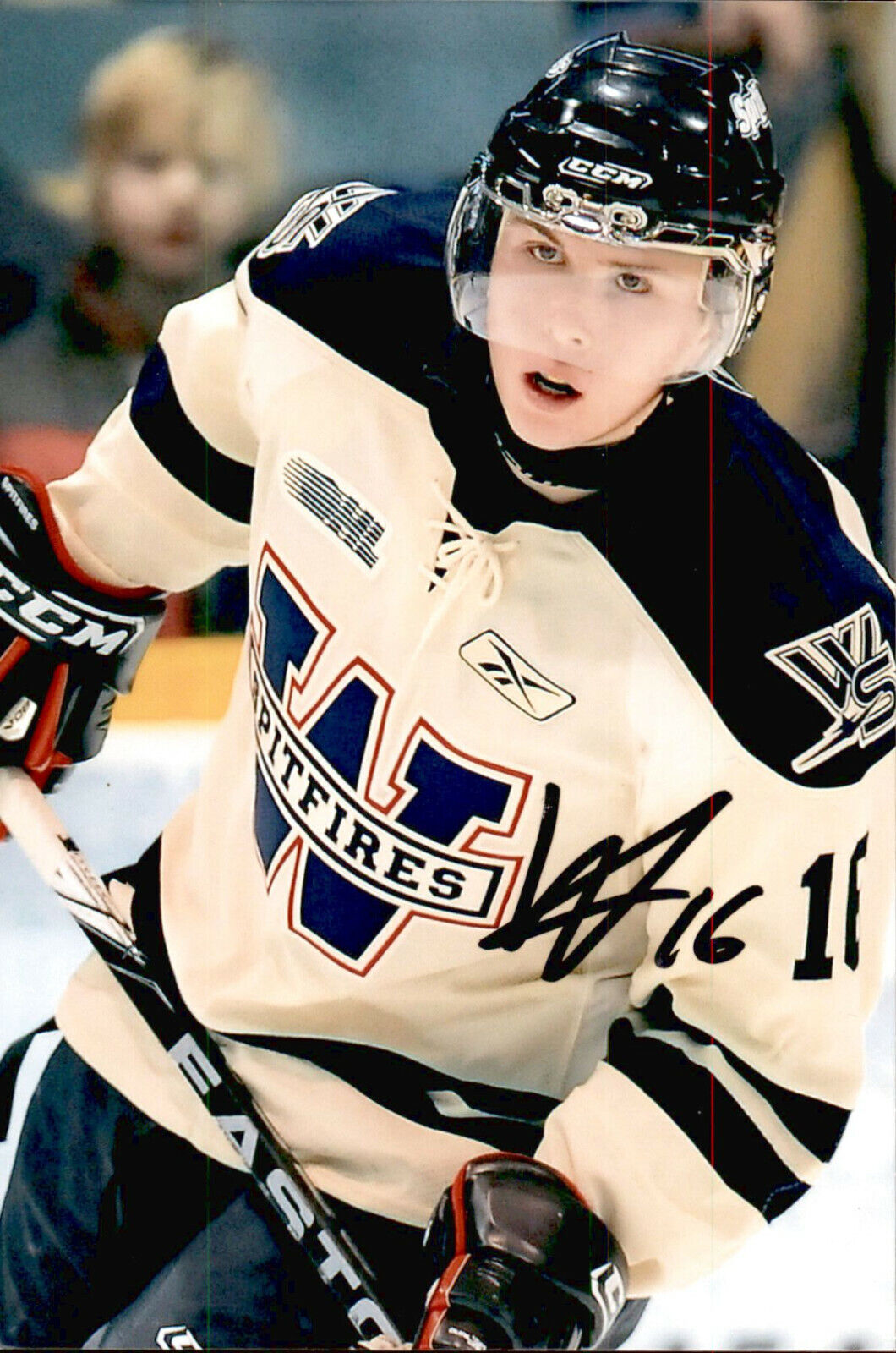 Kerby Rychel SIGNED autographed 4x6 WINDSOR SPITFIRES / CALGARY FLAMES #4