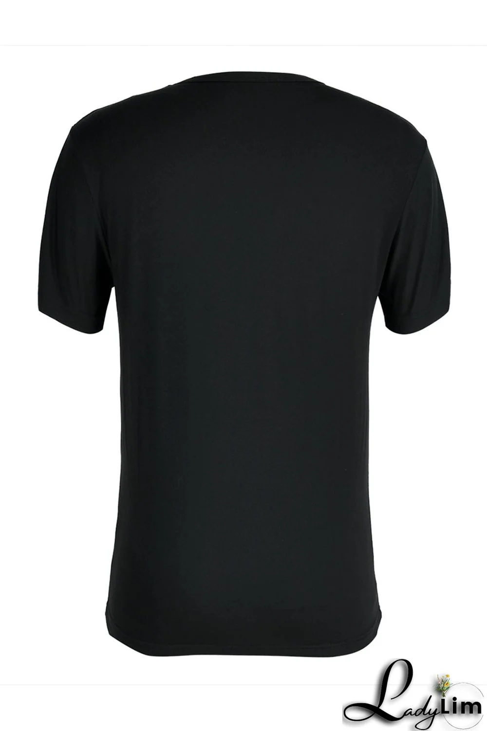 Pink Fashion Casual Cartoon Print Basic O Neck T-Shirts