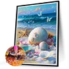 Diamond Painting-DIY Full Round Drill Beach Scenery