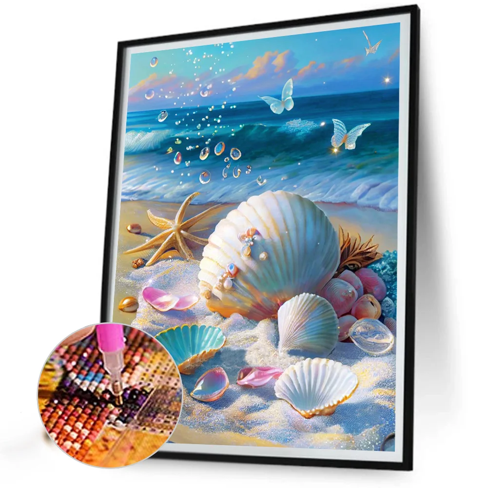 Diamond Painting - Full Round Drill - Beach(30*40cm)