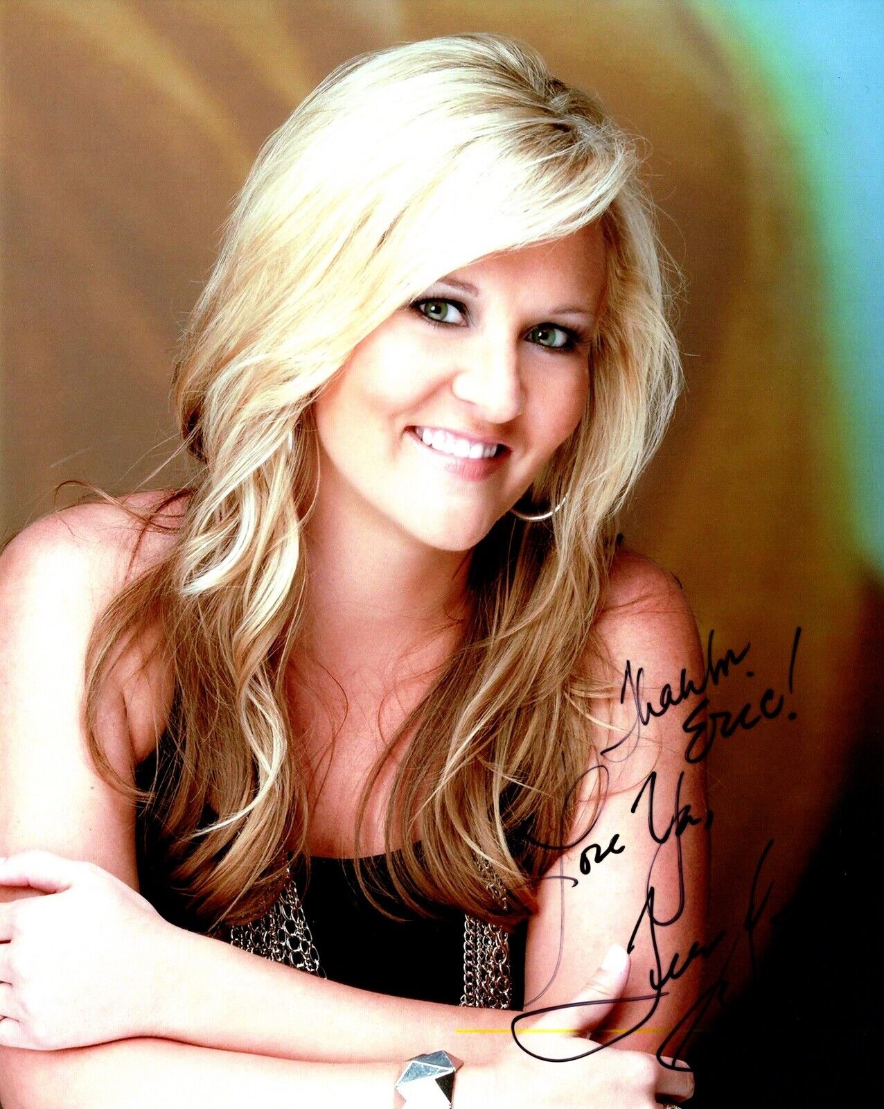 TO ERIC - Teea Goans Signed - Autographed Country Music Singer 8x10 inch Photo Poster painting