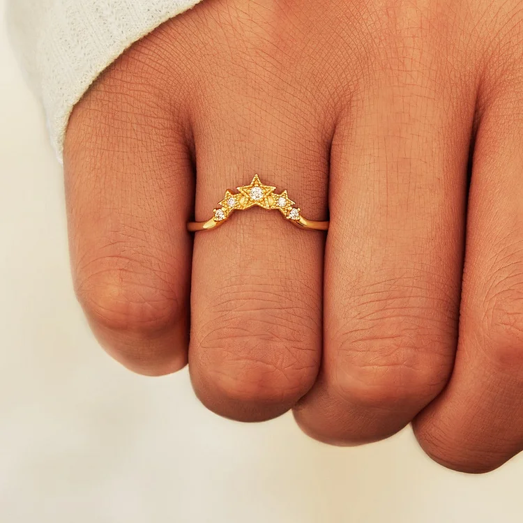 best friends are like stars ring