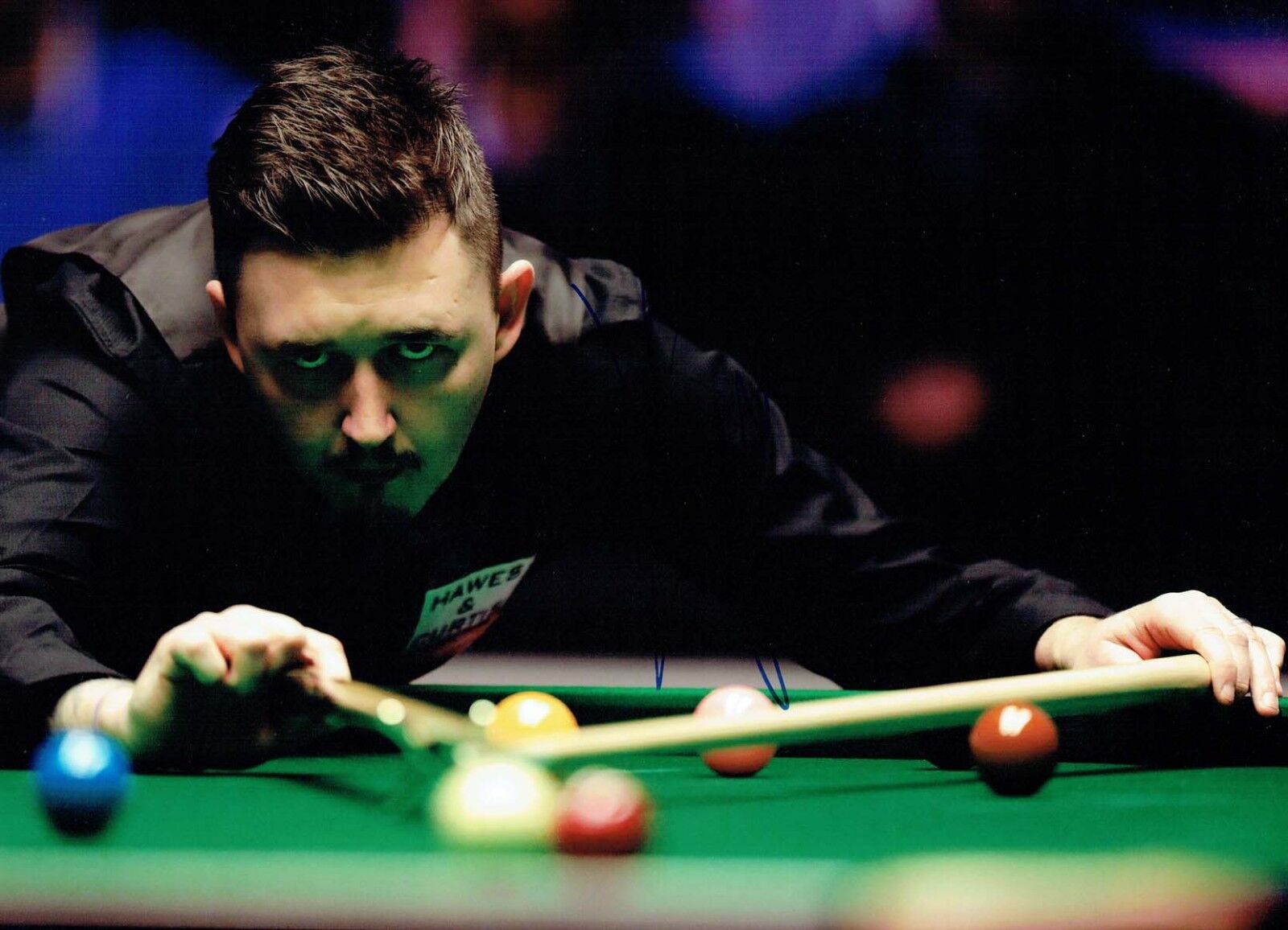 Kyren WILSON 2018 Signed Autograph 16x12 Photo Poster painting B SNOOKER Crucible AFTAL COA