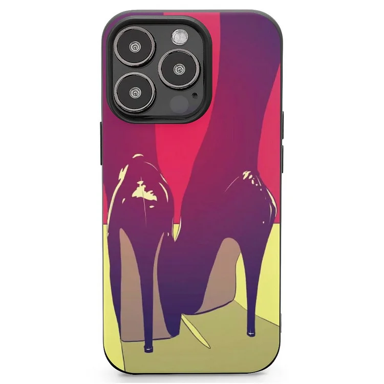 Shoes Mobile Phone Case Shell For IPhone 13 and iPhone14 Pro Max and IPhone 15 Plus Case - Heather Prints Shirts