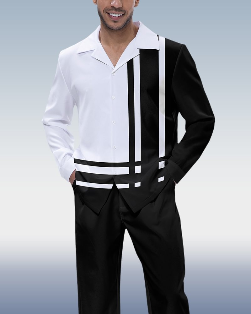 Black Art Long Sleeve Walking Suit