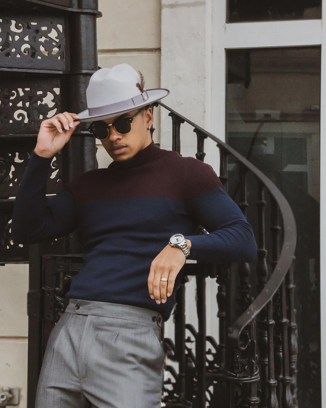 Miller Ranch Fedora - Platinum[Fast shipping and box packing]