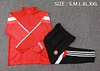Joyfball 2024/2025 Bayern Munich Half-Pull Training Suit Red Football Shirt 1:1 Thai Quality