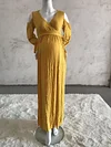 Maternity Photoshoot V neck Pregnant Maxi Gown Dresses