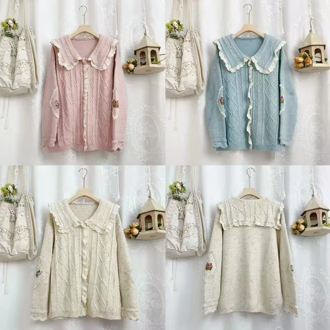 Chicfifth Sweater Women Winter Long Sleeve High Quality Autumn Vintage Top Knitted Cardigan