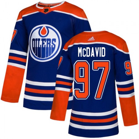 Men's  Edmonton Oilers #97 Connor McDavid Royal Blue Stitched NHL Jersey