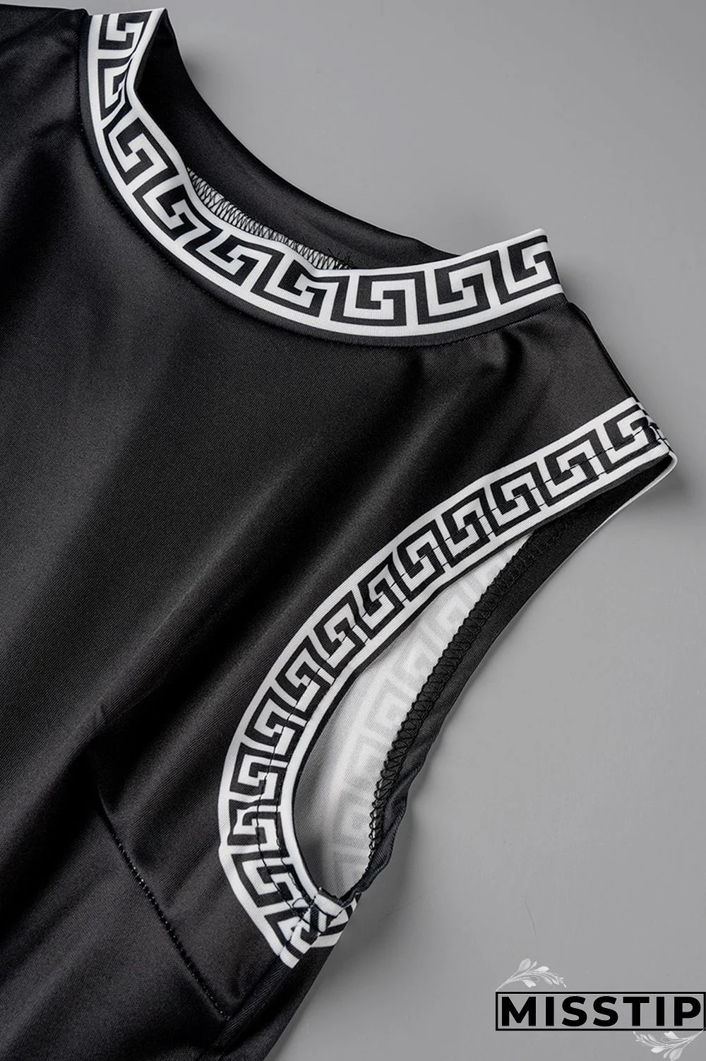 Apricot Casual Print Patchwork O Neck Sleeveless Dress Dresses