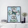 Diamond Painting-DIY Crystal Rhinestone Butterfly and Cross
