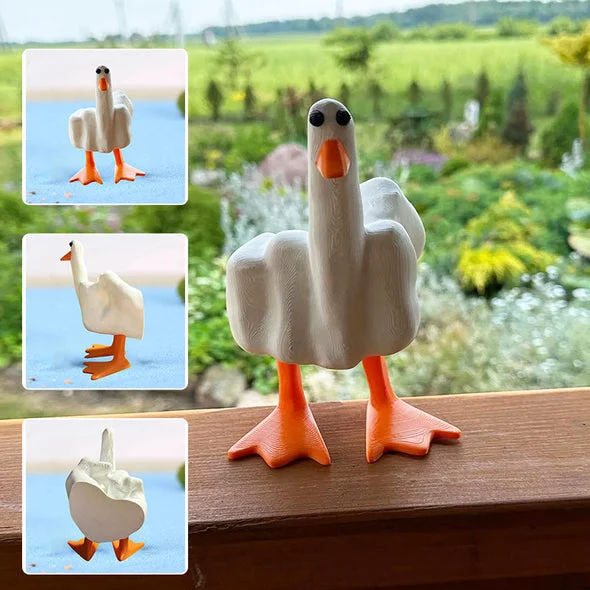 DUCK YOU Funny Figurine - tree - Codlins