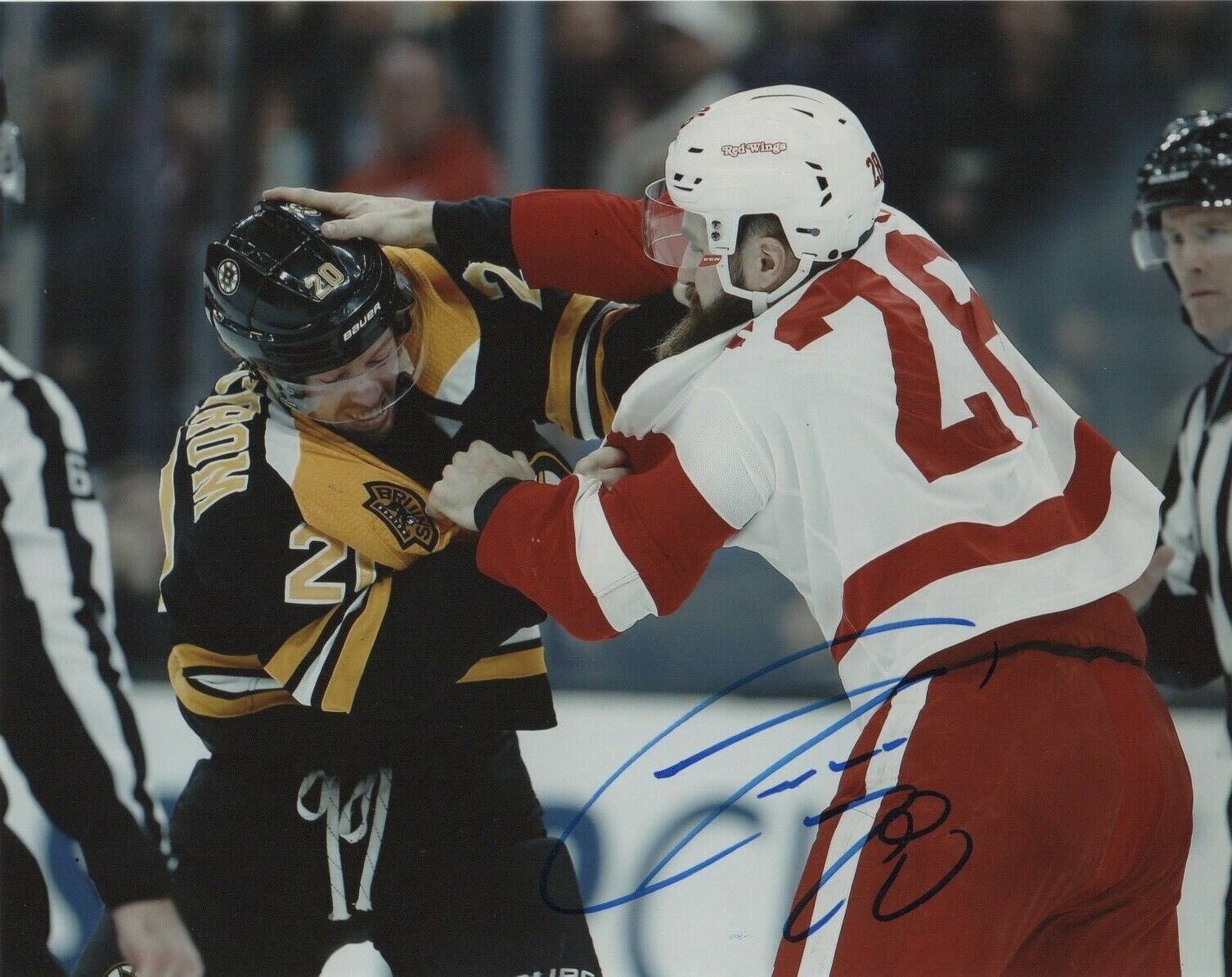 Detroit Red Wings Luke Witkowski Signed Autographed 8x10 Photo Poster painting COA A