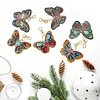 6pcs DIY Butterfly Full Drill Special Shaped Diamond Painting Keychain Gift