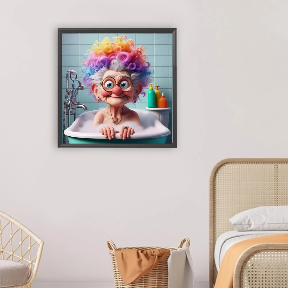 Diamond Painting - Full Round Drill - Grandma(Canvas|30*30cm)