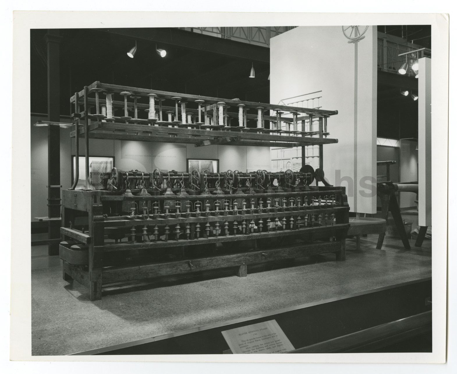 Samuel Slater - Carding Machine - Vintage 8x10 Photo Poster paintinggraph - Pawtucket, RI