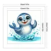Playful Sea Lion-18CT Stamped Cross Stitch 20*20cm