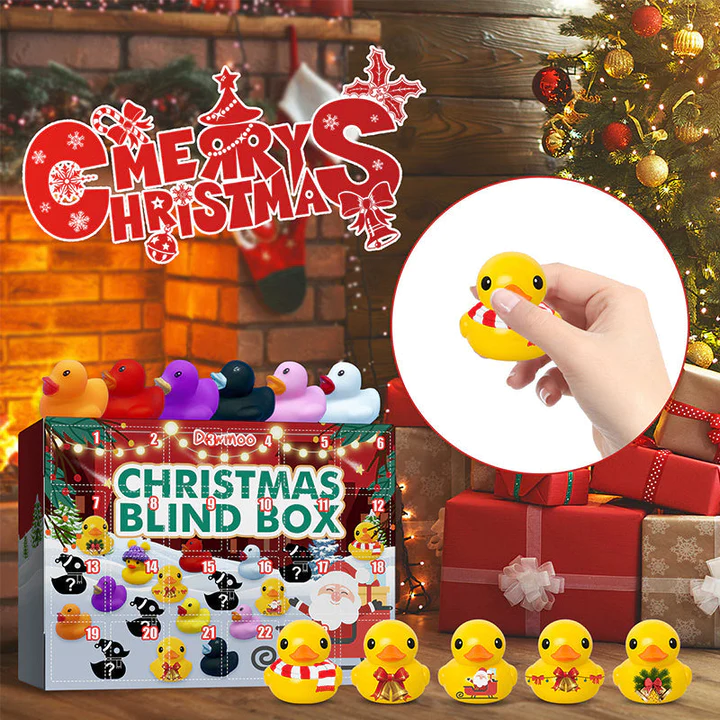 🎅50% OFF-🦆 2022 Christmas Rubber Ducks Advent Calendar 