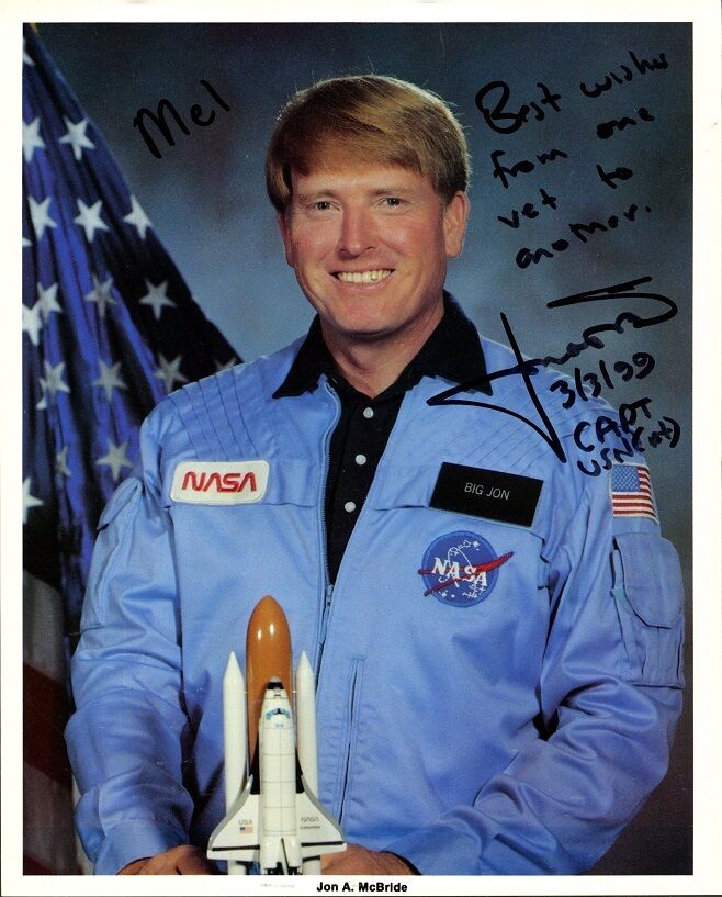 Shuttle Astronaut JON A. MCBRIDE Signed Photo Poster painting