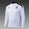 Joyfball 2025/2026 Corinthians Half-Pull Training Suit White Football Shirt 1:1 Thai Quality