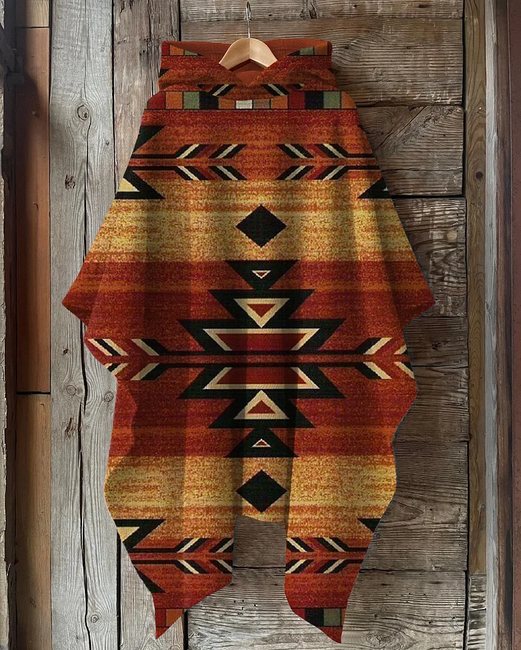 Alpaca Ponchos Hooded Warm Shawl Cape