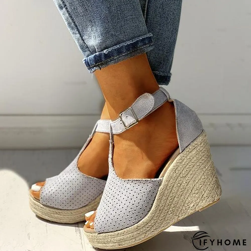 Women Summer Fish Mouth Wedge Sandals | IFYHOME