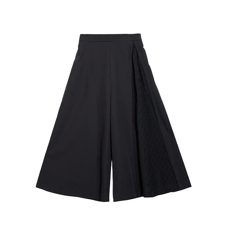 Versatile Elastic Waist Wide Leg Pants