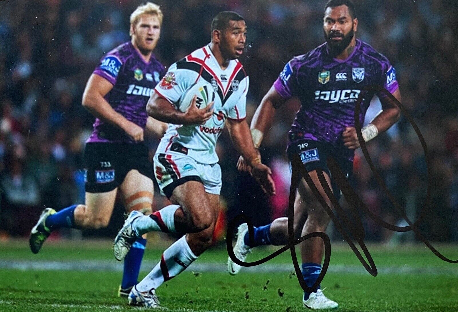 Sebastine Ikahihifo Genuine Hand Signed 6X4 Photo Poster painting - New Zealand Warriors 2