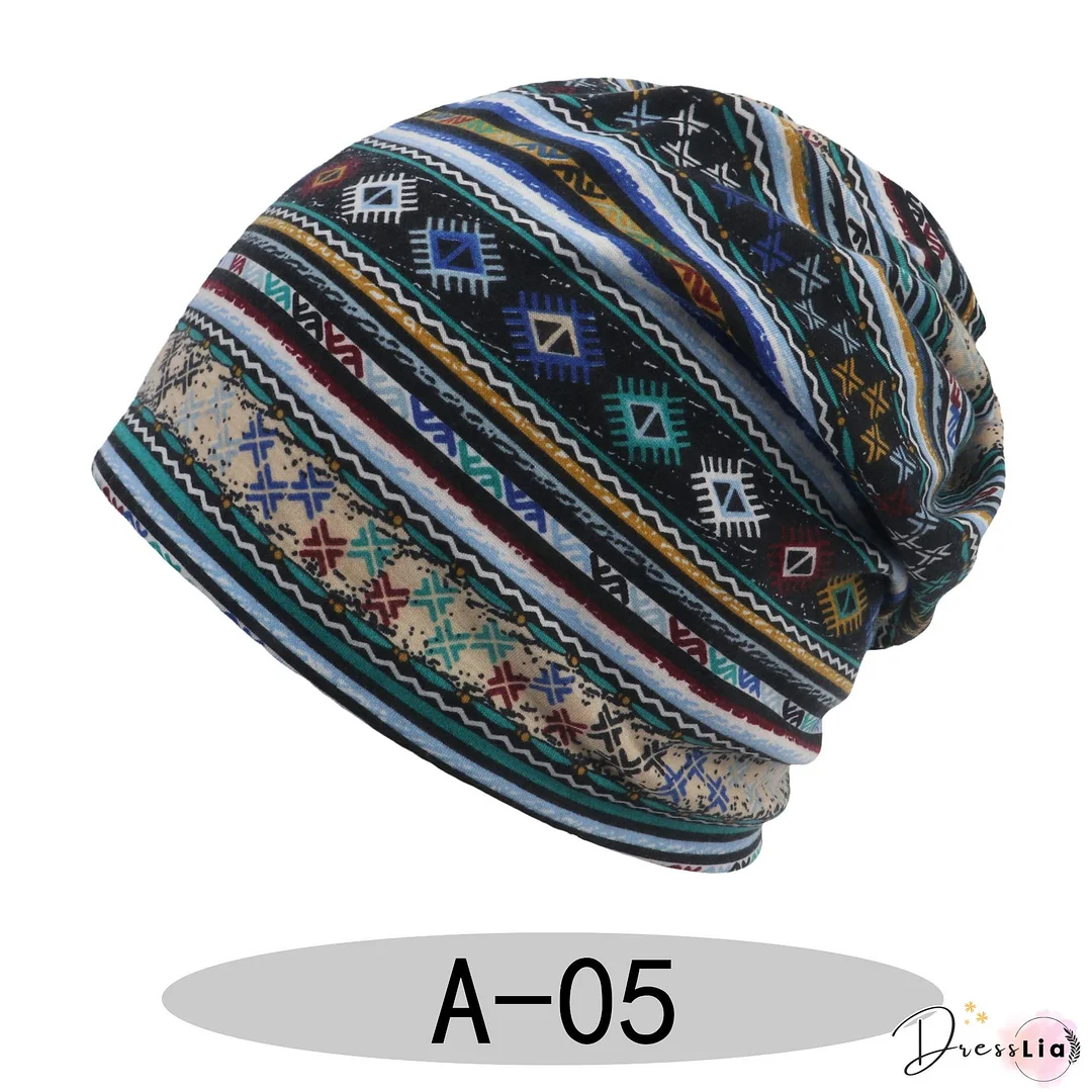 Women Color-Block Casual Knitted Hats