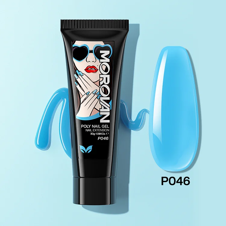Aqua Blue Poly Nail Gel 30ml